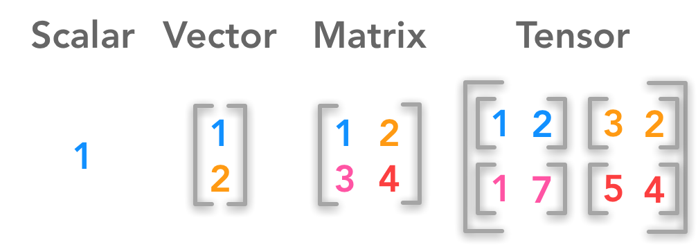 scalar-vector-matrix-tensor