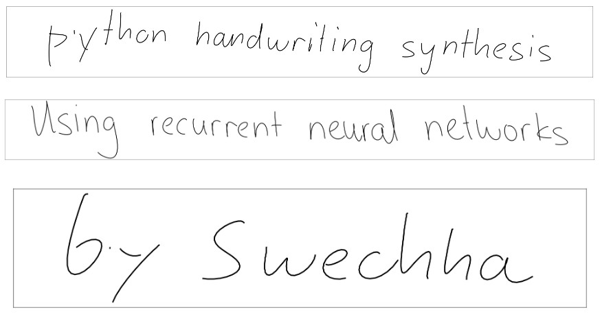 Handwriting-synthesis