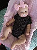 Pinky Reborn 50cm Reborn Baby Doll 20inch Newborn Toddler Real Soft Touch Ma with Hand-Drawing Hair Handmade Doll ( 20inch)