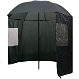 vidaXL Foldable Outdoor Fishing Umbrella Sun UV Protection Rain Shelter Shade 94' x 83'