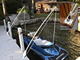 Mooring Whips for jet skis by General Marine this model has poles that swivel .So coming and going from your dock the poles and line do not interfer with you and your jet ski. Solid 1' x 7' fiberglass