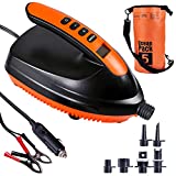 Sup Electric Air Pump, 16PSI 12V Digital Smart Inflation & Auto-Off High-Pressure Sup Inflator Pump Electric Portable. SUP Air Pump for Paddle Board,Inflatable Pool, Inflatable Tent, Boats