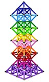 Veatree 206Pcs Magnetic Building Sticks Blocks Toys, Magnet Educational Toys STEM Toys for Kids and Adult, Building Toy 3D Puzzle with Storage Bag