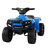 TOBBI Ride on ATV Four Wheeler for Kids 2-5, Electric 4 Wheeler ATV Quad Ride On Car Toy with LED Headlights,Horn, Speed Indicator, Blue