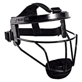 Dinictis Softball Face Mask, with Wide Field Vision, Lightweight and Comfortable, Suit for All Ages - Durable and Safety Fielder Head Guard- Black-Adult(L)