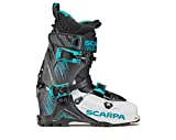 SCARPA Men's Maestrale RS Alpine Touring Ski Boots for Backcountry and Downhill Skiing - White/Black/Azure - 25.5
