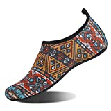 Water Shoes for Womens and Mens Summer Barefoot Shoes Quick Dry Aqua Socks for Beach Swim Yoga Exercise (Bohemia, 38/39)
