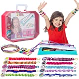 BEMITON Friendship Bracelets Maker Making Kit, Arts and Crafts for Kids Ages 8-12, Best Birthday Gifts for Teen Girls, Travel Activity Set for Ages 6,7,8,9,10,11,12 Year Old Girls
