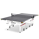 JOOLA Rally TL - Professional MDF Indoor Table Tennis Table w/ Quick Clamp Ping Pong Net & Post Set - 10 Minute Easy Assembly - Corner Ball Holders - Ping Pong Table w/ Playback Mode,