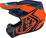 Troy Lee Designs GP Overload Adult Offroad Motocross Dirt Bike ATV Powersports Racing Full Face Helmets Lightweight Ventilated Men Women (MD, Navy/Orange)