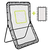 Victorem Lacrosse Rebounder - 6x3.5 Ft. Bounce Back Lacrosse Net, Pitch Back Rebounder for Lacrosse, Baseball and Softball Training with Extra Net and Additional Straps