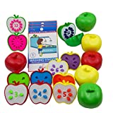 Skoolzy Counting Toddler Games - STEM Apple Factory Learning Toys for 3 Year olds +, Fine Motor Skills, Color Sorting, Montessori Toys for Toddlers, Easter Gifts for Kids - Educational Activities