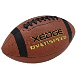 XEDGE Composite Leather Indoor/Outdoor Footballs for Training and Recreational Play Size 6(Junior)