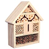 Niteangel Natural Wooden Insect Hotel, Garden Insect House for Ladybugs, lacewings, Butterfly, Bee, Bug