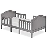 Dream On Me Portland 3 In 1 Convertible Toddler Bed in Steel Grey, Greenguard Gold Certified, 56x29x28 Inch (Pack of 1)