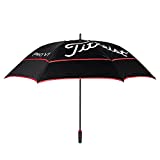 Titleist Tour Double Canopy Golf Umbrella Black/Black/Red