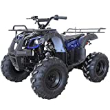 X-PRO ATV 4 wheelers for Sale 125cc ATV Quad Four Wheelers Youth ATV 4 wheelers with Remote Control,Big 16'' Tires(Blue)