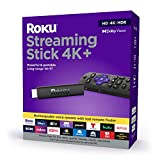Roku Streaming Stick 4K+ (2021) Streaming Device 4K/HDR/Dolby Vision with Roku Voice Remote Pro, Black