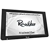 Rawblue 10 Inch Portable Digital ATSC TFT HD Screen Freeview LED TV for Car,Caravan,Camping,Outdoor or Kitchen.Built-in Battery Television/Monitor with Multimedia Player Support USB Card