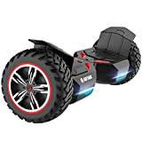 Gotrax E4 Hoverboard with 8.5' Offroad Tires, Music Speaker and 7.5mph & 7 Miles, UL2272 Certified, Dual 250W Motor and 144Wh Battery All Terrain Self Balancing Scooters for 44-220lbs Kid Adult