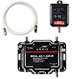 Arris 1-Port Cable, Modem, TV, OTA, HDTV Amplifier Signal Booster with Active Return And Coax Cable Kit