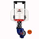Franklin Sports Over The Door Basketball Hoop With Ball Return - Game Room Ready - Shatter Resistant - 2 Mini Basketballs - Accessories Included