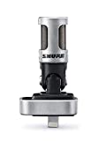 Shure MV88 Portable iOS Microphone for iPhone/iPad/iPod via Lightning Connector, Professional-Quality Sound, Digital Stereo Condenser Mic for Vloggers, Filmmakers, Music Makers and Journalists