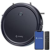 Coredy R400 Robot Vacuum Cleaner, Personalized Customize Robotic Vacuums Skin, 2000Pa Suction, Works with Alexa, Wi-Fi Connected, Auto Boost Intellect, Quiet Self-Charging Vacuum Robot for Pet Hairs