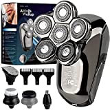 AidallsWellup Men’s 5-in-1 Electric Head Shaver for Bald Men - Head Shaver for Men - Anti-Pinch - Ergonomic Design - Cordless and Rechargeable.