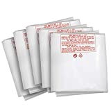 Clear Plastic Dust Collector Replacement Bag 5 Pack 20' Diameter by 43' Long For Machines with 20' Filter Drums 5 mil Thick