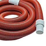 Puri Tech Professional Grade 1.5 Inch Diameter x 50 Feet Long Commercial Service Vacuum Hose for In-Ground Swimming Pools Heavy Duty Protected from UV & Chemicals