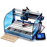 SainSmart Genmitsu 3018-PROVer Desktop CNC Router Machine with GRBL Offline Control, Limit Switches & Emergency-Stop, XYZ Working Area 300 x 180 x 45mm, Wood Carving Machine
