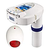 IC ICLOVER Pool Alarm Outdoor Inground Immersion Swimming Pool Safety Alarm, Poolside Water Motion Sensor with Remote Receiver Pool Monitoring System Kids, Pets Safety for Pools up to 16x32sq.ft