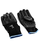 QWORK Anti-Vibration Work Glove, Seamless Knit Coated Gloves, 1 Pair