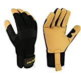 Intra-FIT Professional Anti-Vibration Glove EN ISO 10819: 2013 / A1: 2019 & EN 388:2016 Certified，Reinforced Palm and Thumb, Idea For Road Breakers, Sanders, Grinders and Chipping Hammers