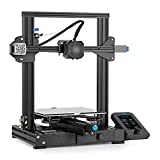 Official Creality Ender 3 V2 3D Printer Upgraded Integrated Structure Design with Silent Motherboard MeanWell Power Supply and Carborundum Glass Platform 8.66x8.66x9.84 Inch Printing Size