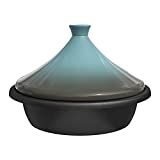 Moroccan Tagine, By Kook, Enameled Cast Iron Base With Ceramic Lid (Stone Blue)