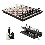 MUKAYIMO Mini Chess Board, 7.08' x 7.08' Folding Chess Set with Magnetic Pieces, Travel Chess Set, Board Game for Kids and Family. (Small Size)