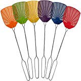 Bug & Fly Swatter – Braided Metal Handle 6 Pack Fly Swatters – Indoor / Outdoor – Pest Control flyswatter