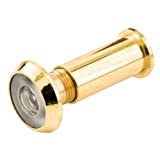 Defender Security U 9893 180-Degree Door Viewer with 9/16-Inch Bore, Solid Brass