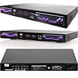 EMB EQ76 19'' Rack Mount Dual 15 Band 4 Input Stereo Graphic Equalizer Pro DJ with 2 RCA line input and output, Removable Rack Mount Brackets and 110V/220V Switchable Power Source