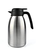 Heritage66 Stainless Steel Thermal Coffee Carafe Triple Wall Thermal Vacuum insulated 12 hours heat Retention/24 hours cold Retention Tea, Water, and Coffee Dispenser (2 Liter 68 Oz)