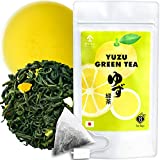 Japanese Organic Yuzu Green Tea Tea Bags (3gx15bags) - Blending Yuzu and Organic Green Tea,Refreshing Yuzu Aroma【Yamasan】