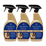 Granite Gold Daily Cleaner Spray Streak-Free Cleaning for Granite, Marble, Travertine, Quartz, Natural Stone Countertops, Floors - Made in the USA, 24 Ounces, 3 Pack