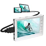 DIGITNOW HD Video Capture Box 1080P 60FPS USB 2.0 Video to Digital Converter with 5' OLED Screen, AV&HDMI Video Recorder Capture from VCR, DVD, VHS Tapes, Hi8, Camcorders, Gaming Systems -Silver