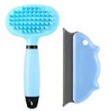 2 Pieces Carpet Groomer Rake Shag Rug Rake PET Hair Cleaner Portable Fuzz Removal Rejuvenate Matted Down Carpets for Steps, Hallways and High Traffic Areas