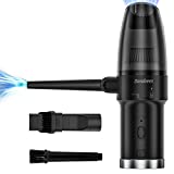 Cordless Air Duster, Blower & Vacuum 2 in 1, Compressed Air Duster, Portable Handheld Electronics Air Duster, Power 77000 RPM Motor, 10000 PA Suction, for Keyboard Car Computer Toys.