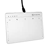 Keymecher Mano Multi-Gesture Wired Trackpad for Windows 7 and Windows 10, USB Slim Touchpad Mouse for Computer, Notebook, PC, and Laptop (Aluminum Silver, Support Windows Precision Touchpad)