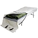 TrailMax Canvas Cavalry-Style Cowboy Bedroll, Premium Lined Sleeping Bag Cover, Durable 12 Oz Canvas, Comfy Flannel Liner, Perfect for Winter Camping, Sleeping Under The Stars