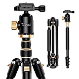 VICIALL 80'' Tripod, Camera Tripod for DSLR, Compact Aluminum Tripod with 360 Degree Ball Head and 8kgs Load for Phone,Camera Sony Canon Nikon, Travel and Work